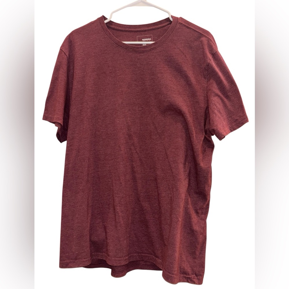 Sonoma Red Short Sleeve Tee Classic Crew Neck